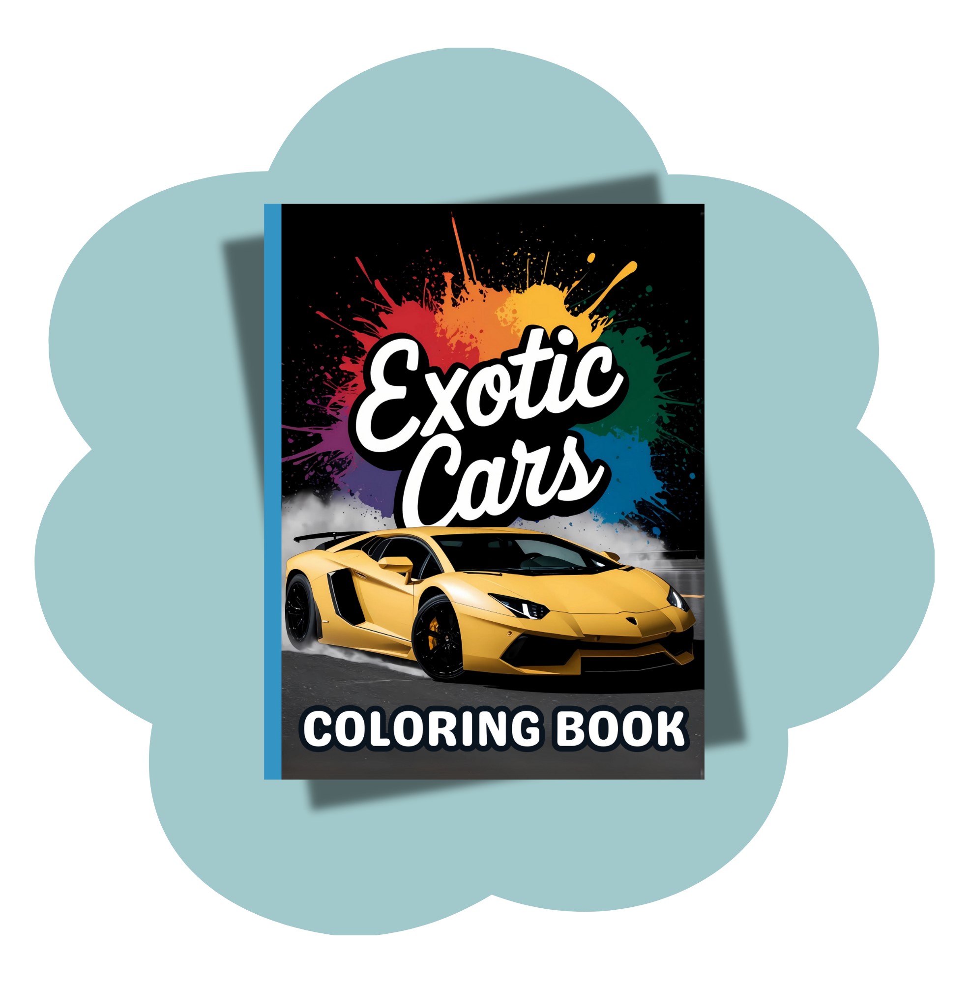 Exotic Cars Coloring Book: A Stunning Collection of Supercars, Hypercars, Sports Cars, Muscle Cars, and Luxury Rides to Color and Relax