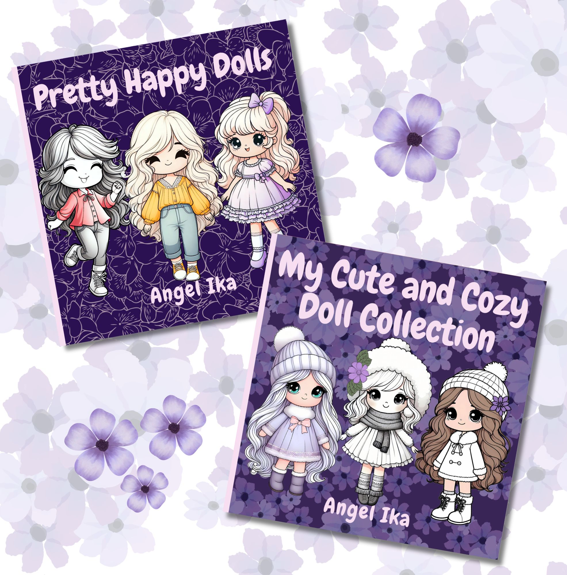 My Cute and Cozy Doll Collection Relaxing Coloring Book with Easy-to-Color Illustrations