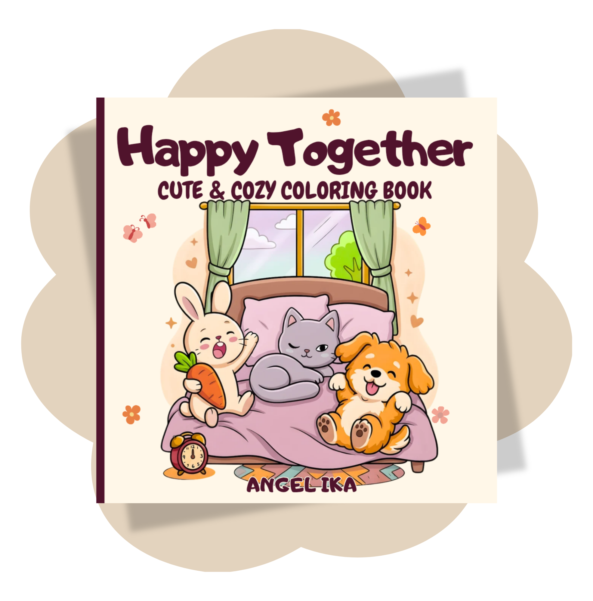 Happy Together - Cute & Cozy Coloring Book