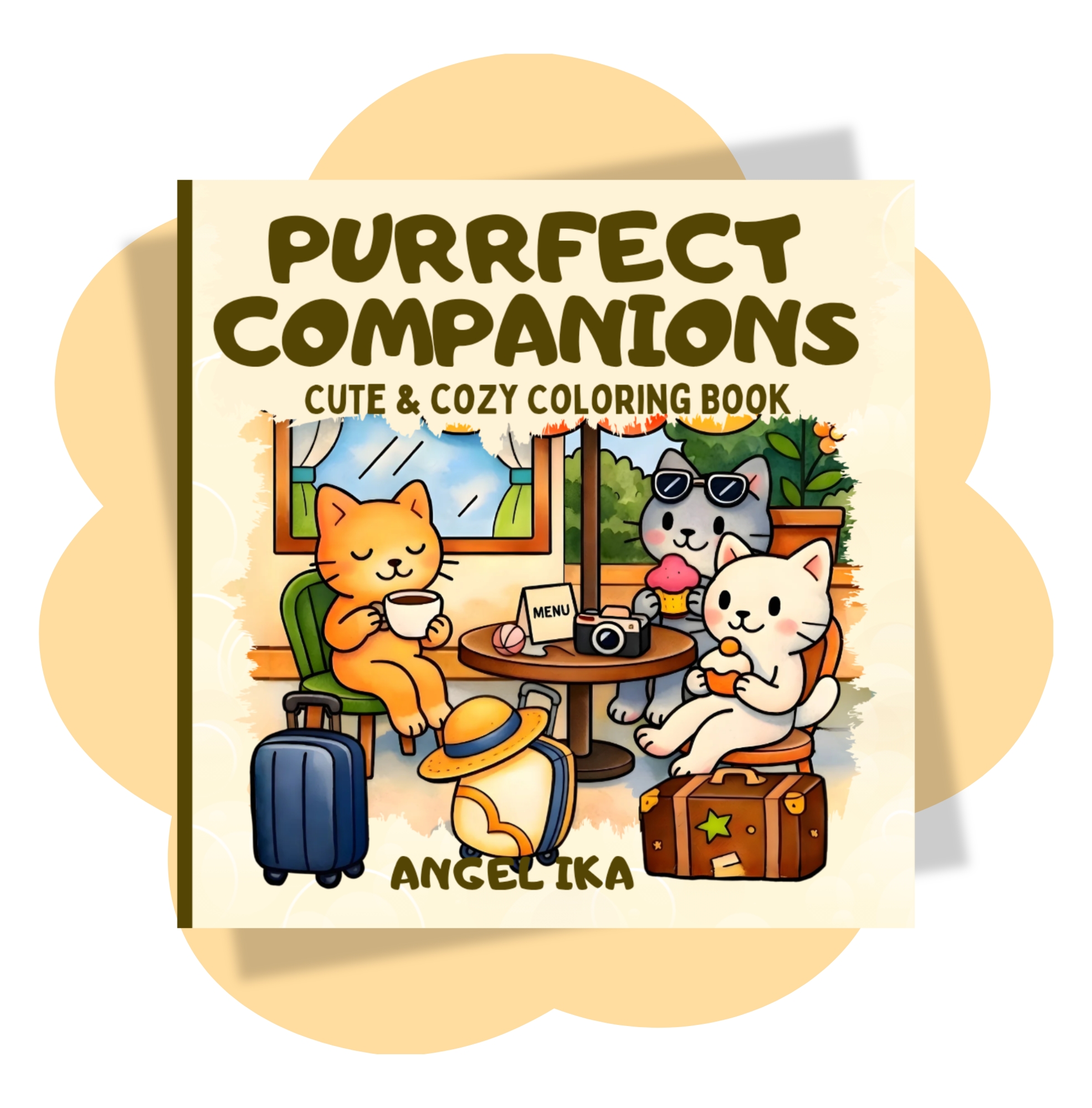 Purrfect Companions - Cute & Cozy Coloring Book